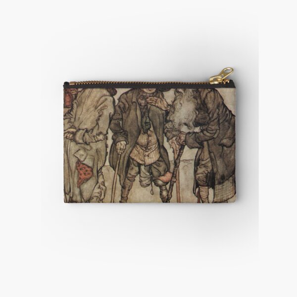 Item preview, Group of old fellows illustration by Arthur Rackham from 'Ripp van Winkle' designed and sold by Vintage Designs +.