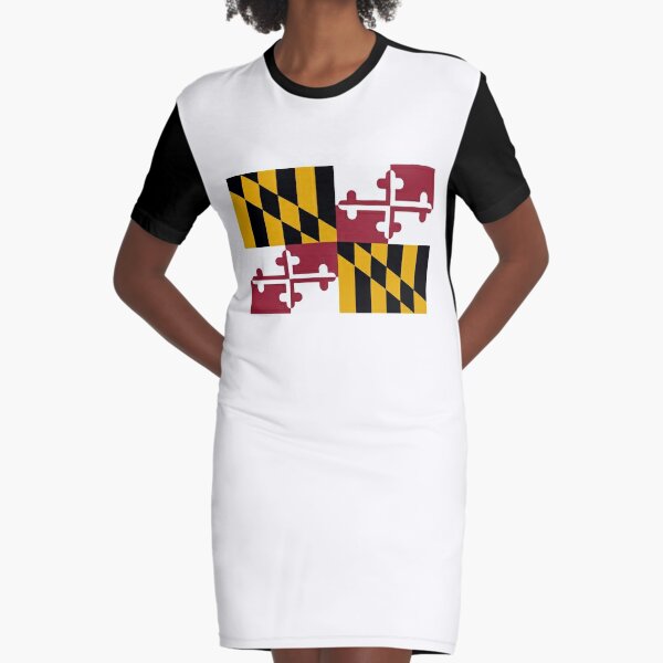 Flag of Maryland Flag of Maryland Graphic T-Shirt Dress | Redbubble