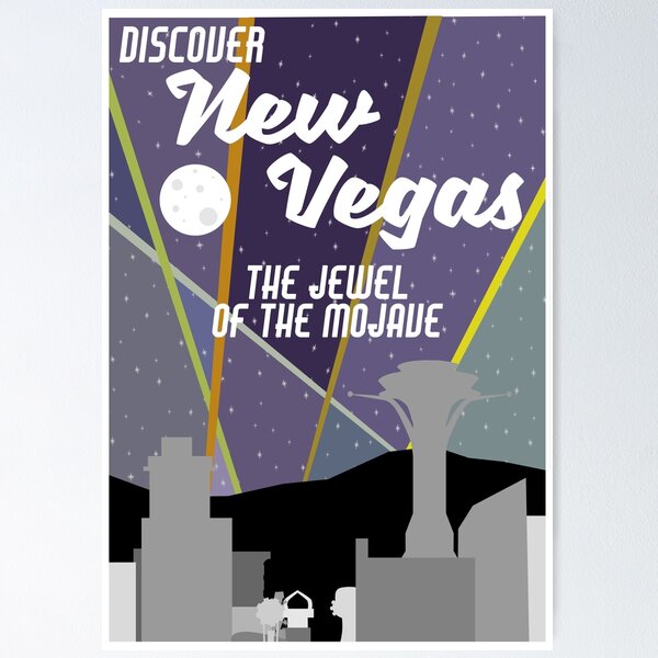 Fallout New Vegas Poster Video Game Posters Las Vegas Map 