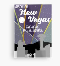 Vintage New Vegas Skyline Metal Print