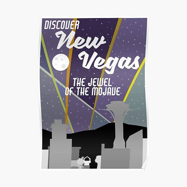 Vintage New Vegas Skyline Poster