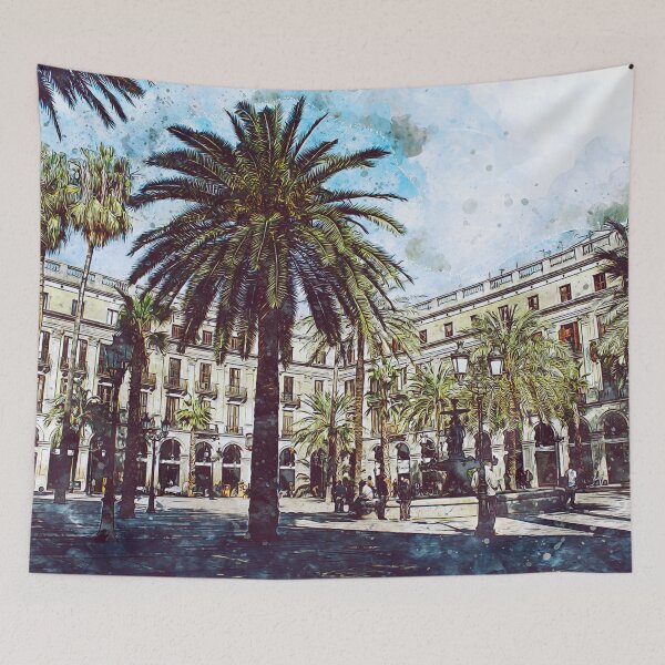 Item preview, Barcelona, Streets designed and sold by AM FineArtPrints.