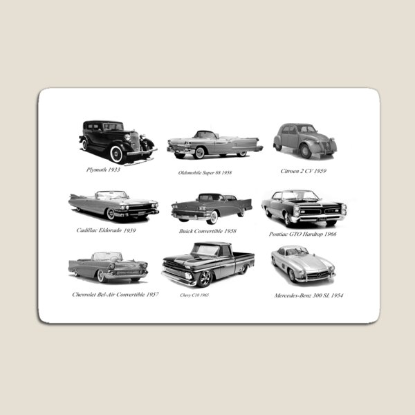 Classic Car Collection Magnet