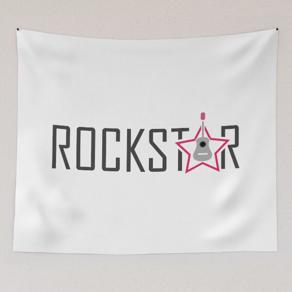 Item preview, King of Rock- Rockstar with a guitar and typography designed and sold by Shawlin Islam.