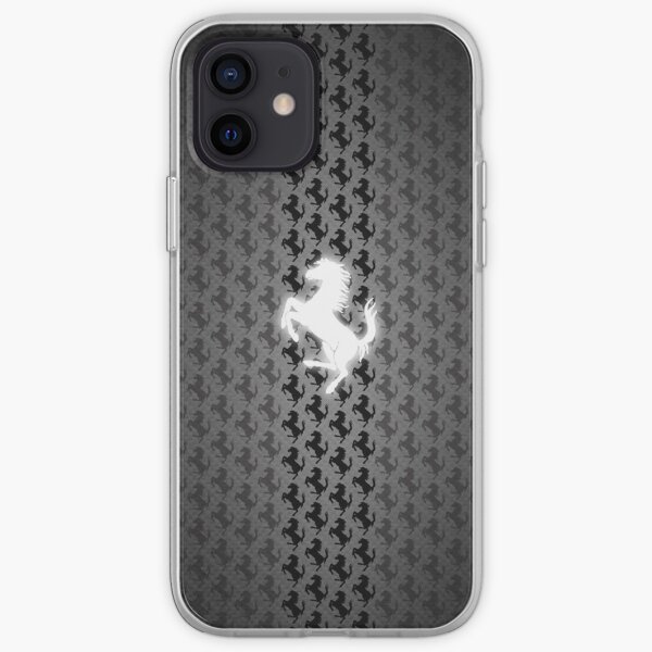 Ferrari Bright Logo Collage Coque souple iPhone