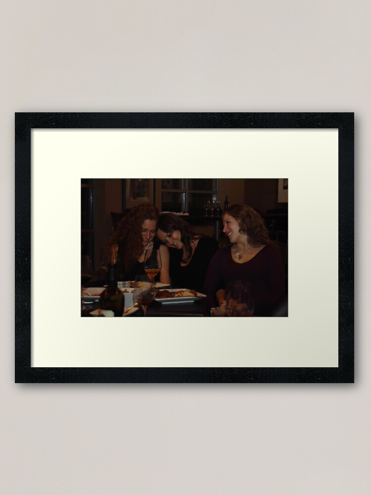 Alternate view of Wine and Women Framed Art Print