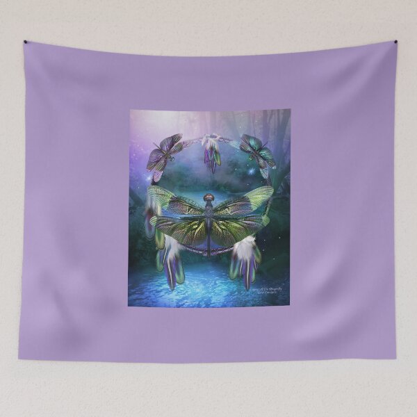 Item preview, Dream Catcher - Spirit Of The Dragonfly designed and sold by Carol  Cavalaris.