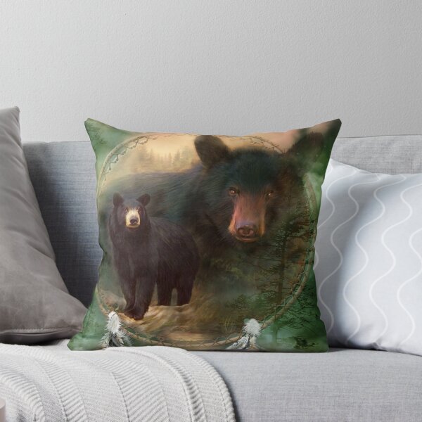 Item preview, Dream Catcher - Spirit Of The Black Bear designed and sold by Carol  Cavalaris.
