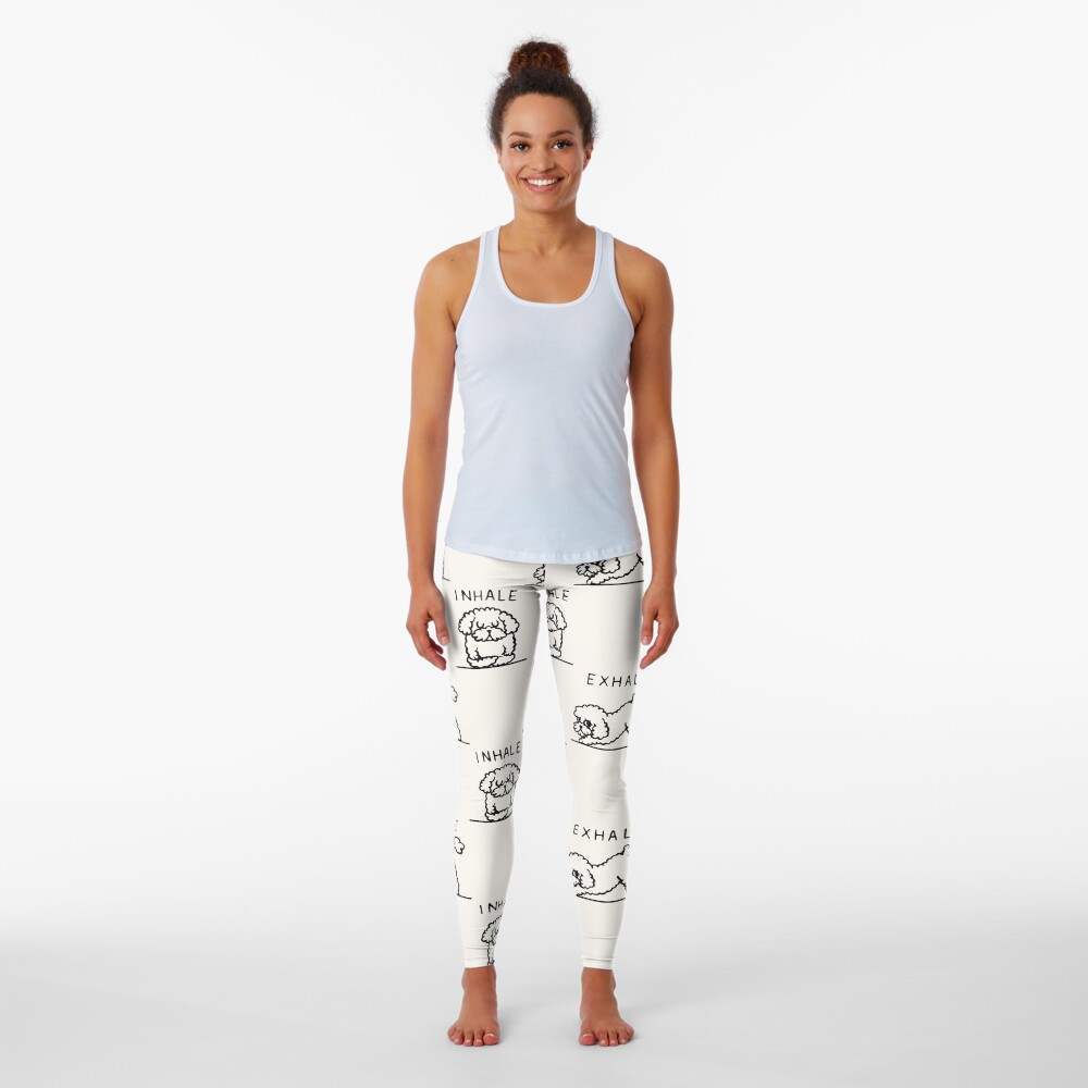 Inhale Exhale Toy Poodle Leggings