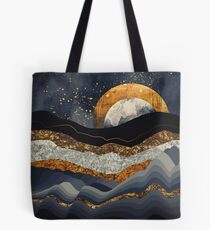 Metallic Mountains Tote Bag