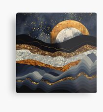 Metallische Berge Metalldruck