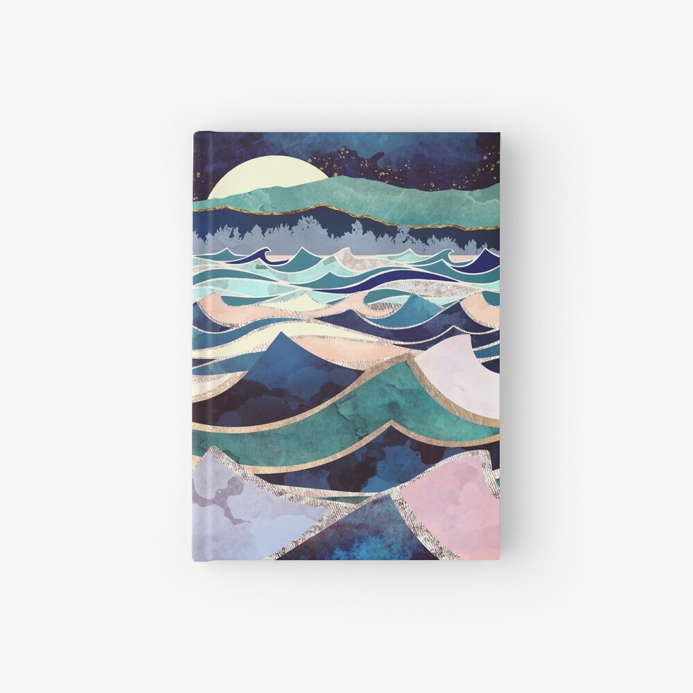 Moonlit Ocean Hardcover Journal