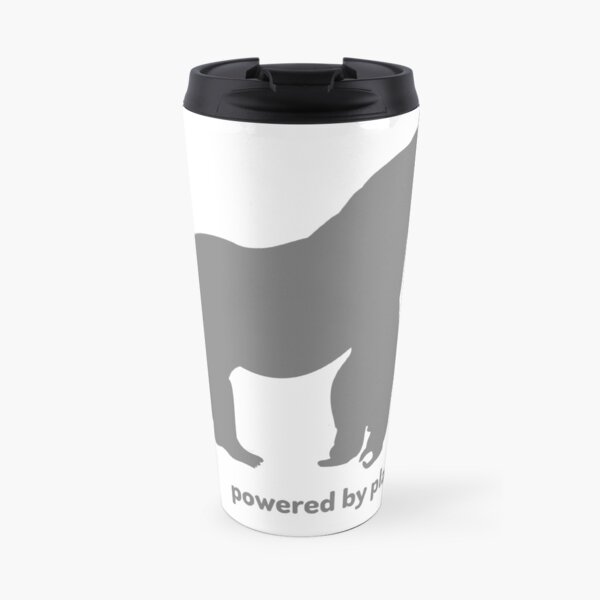 powered by plants - gorilla Travel Mug