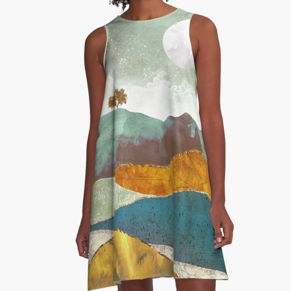 Night Fog A-Line Dress