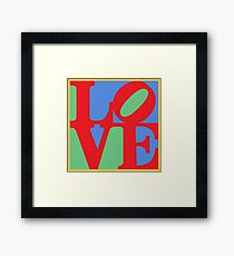 Robert Indiana, LOVE, Pop Art. Framed Print
