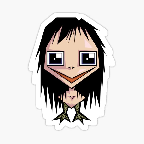 Momo Game Stickers Redbubble - roblox decals momo