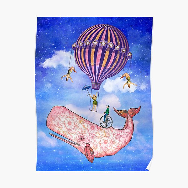 Flying Circus Whale Poster