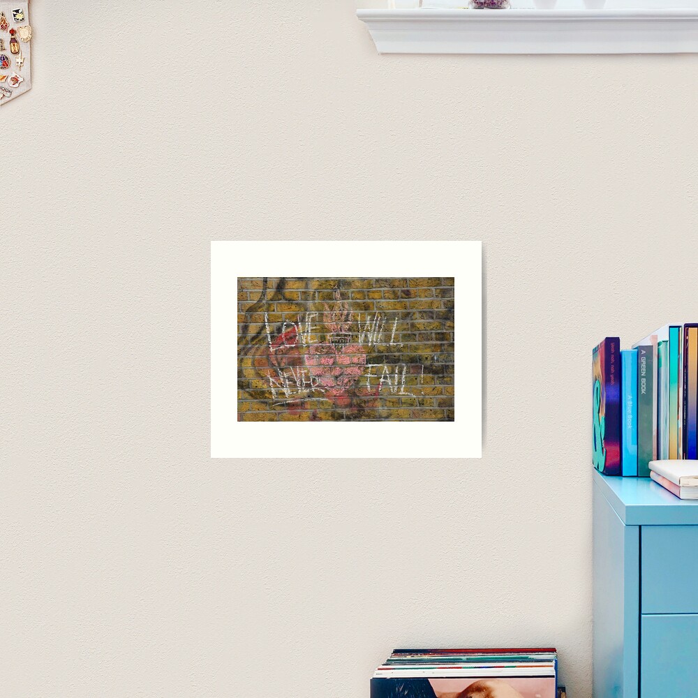 Love will never fail Art Print
