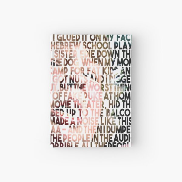 Chunk from The Goonies speech by the blender Hardcover Journal