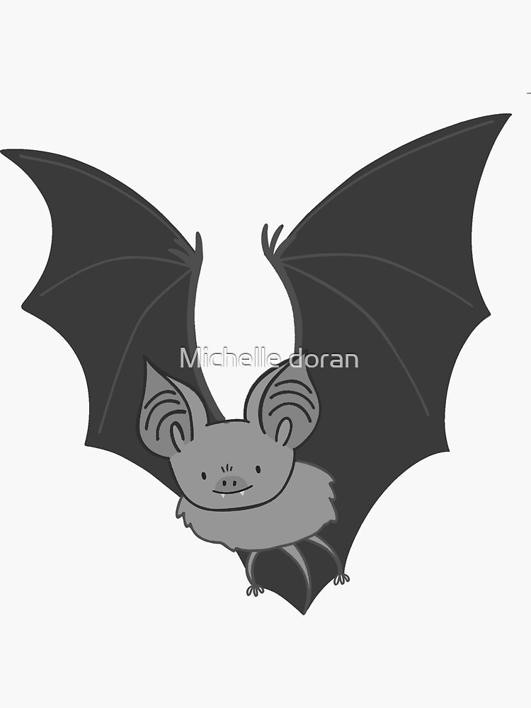 "cute little bat sticker" Sticker by michellelobelia Redbubble