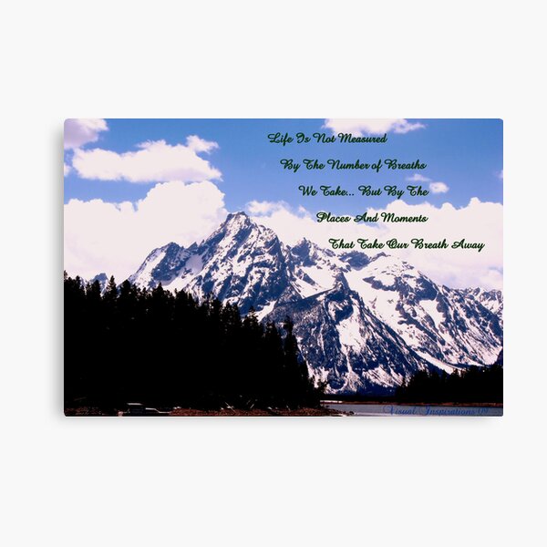TAKE A DEEP BREATH Canvas Print