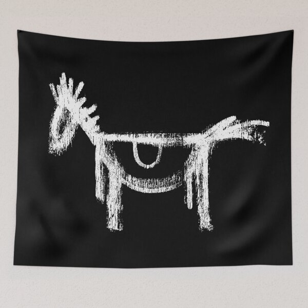 Item preview, Horse saddle riding graffiti drawing designed and sold by Helen-Storm.