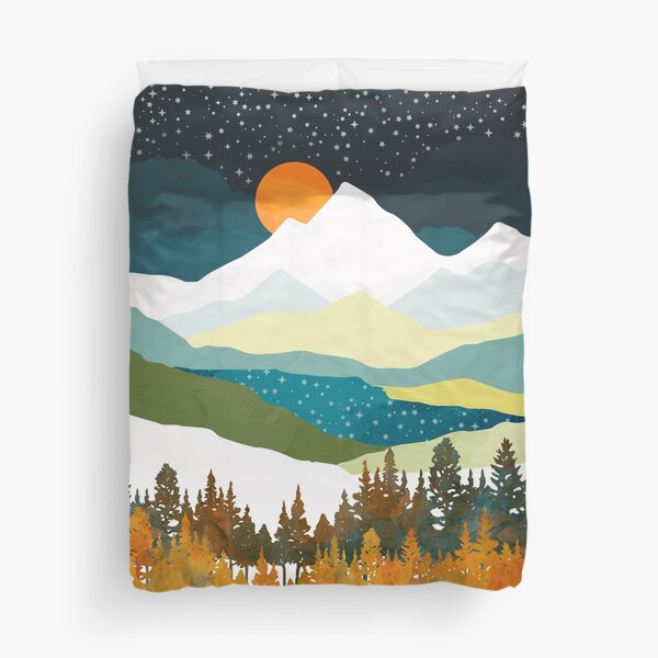 Winters Night Duvet Cover