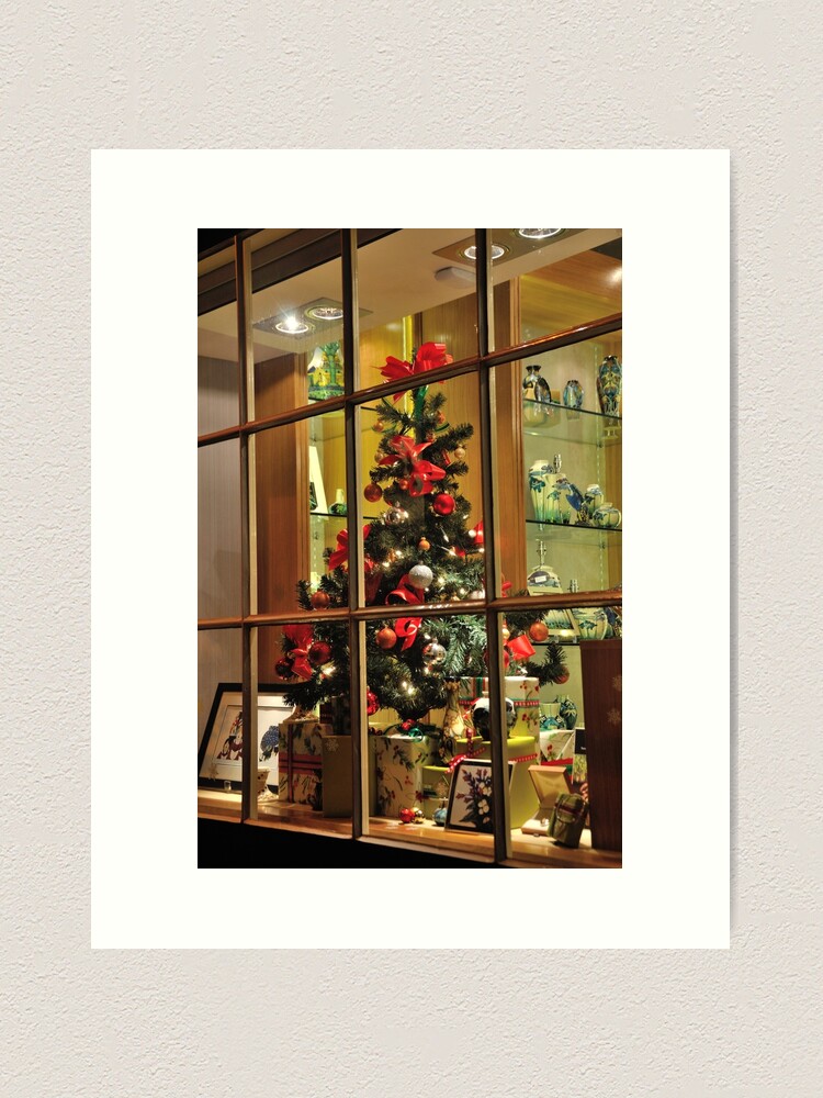Alternate view of Christmas window Art Print