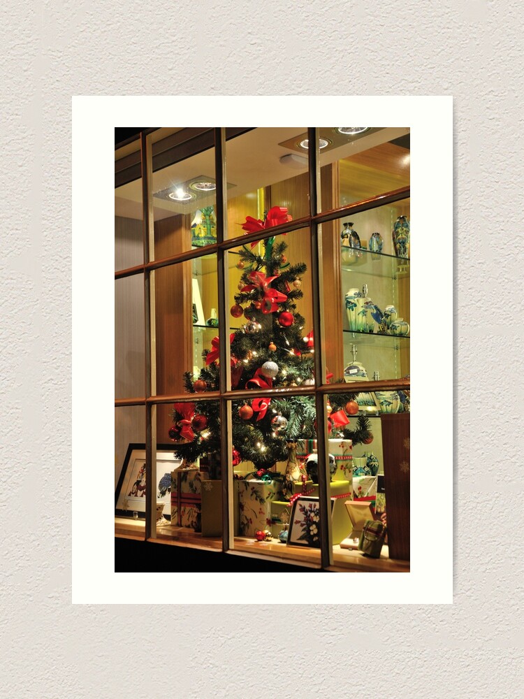 Alternate view of Christmas window Art Print