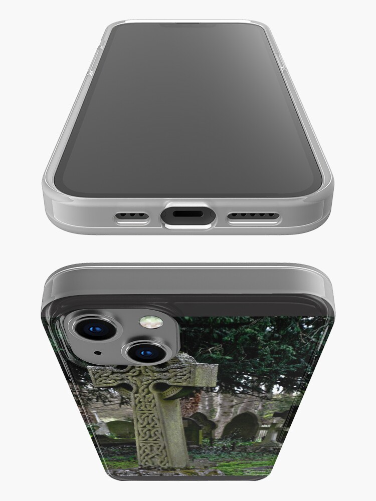 Alternate view of Celtic cross iPhone Case
