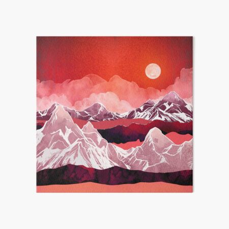 Scarlet Glow Art Board Print