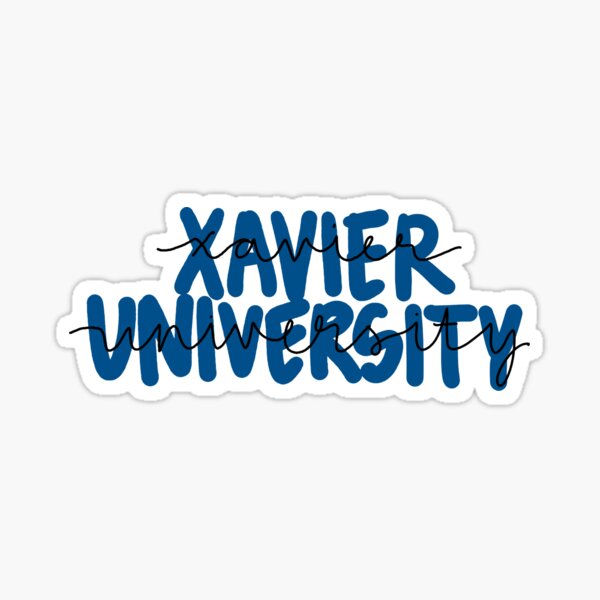 Xavier University Polka Dot Pattern Keychain