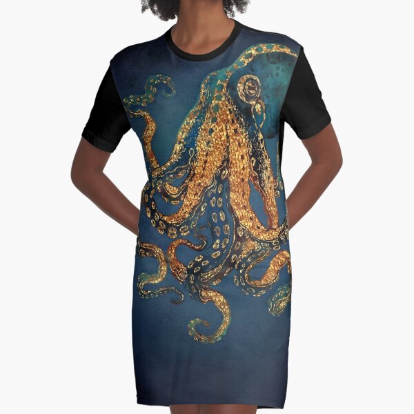 Underwater Dream IV Graphic T-Shirt Dress