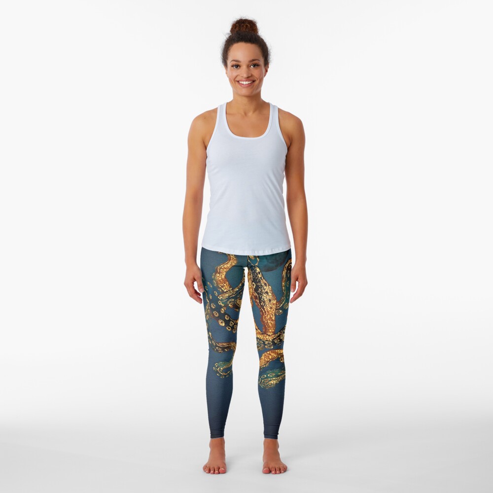 Vista previa del artículo con la obra «Leggings», diseñado y vendido por spacefrogdesign.