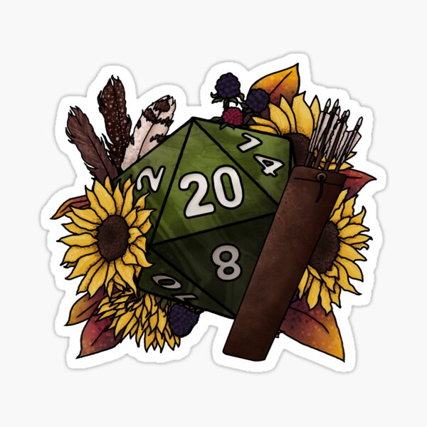 Item preview, Ranger Class D20 - Dés de jeu de table designed and sold by Kiel Chenier + Cassidy June Art.
