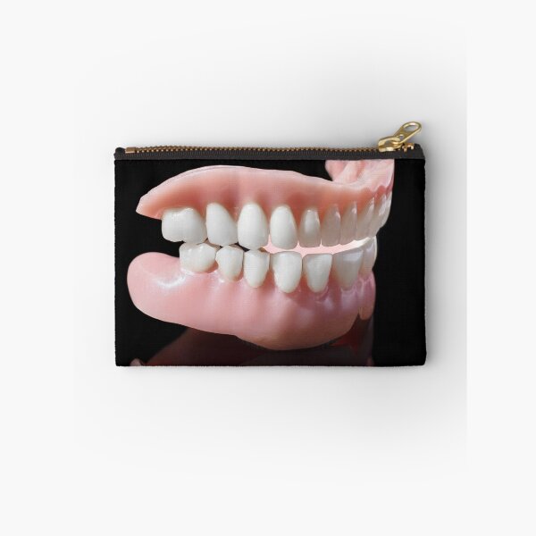 Item preview, Denture jaws teeth on black background designed and sold by Claraveritas.