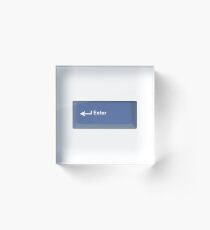IBM Thinkpad Classic Blue Enter Key Acrylic Block