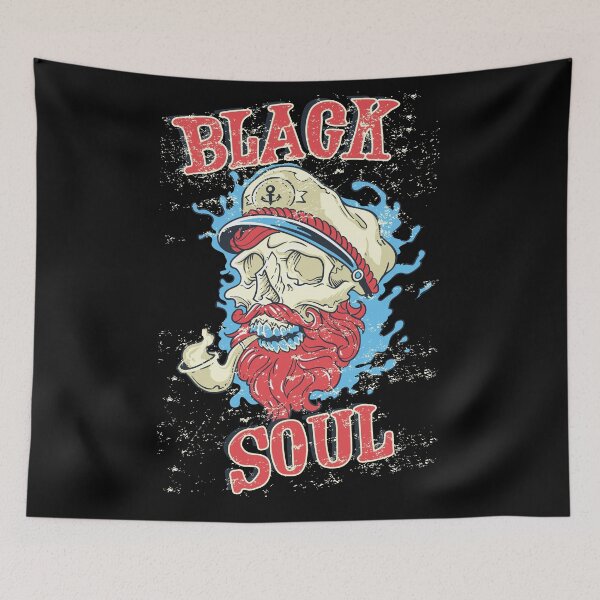 Item preview, Amazing Skull T-Shirt Graphic Design "Black Soul" designed and sold by teeking86.