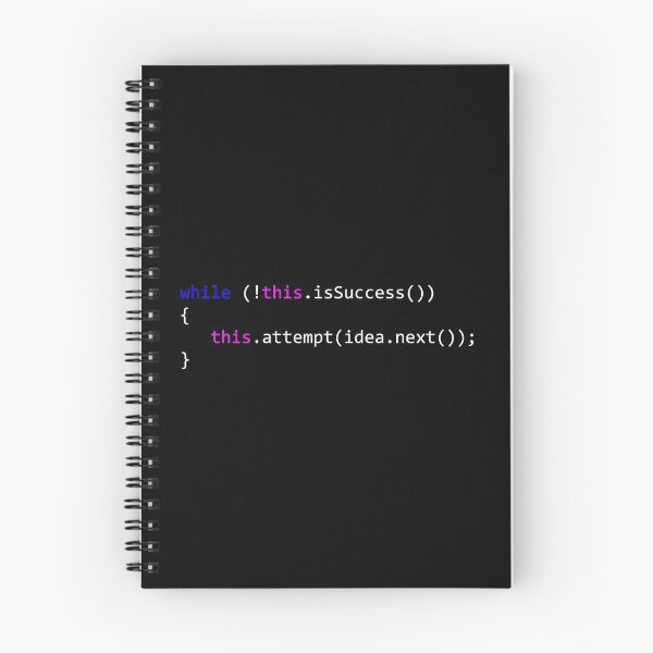 Item preview, while (! this.isSuccess ()) ¡Inténtalo de nuevo! - Humor del programador designed and sold by Mitchell Smith.