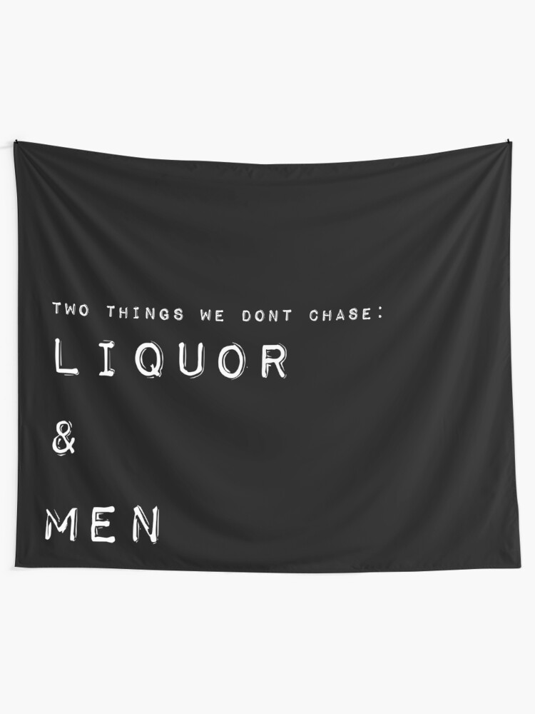 Alternate view of Liquor and Men Tapestry Tapestry