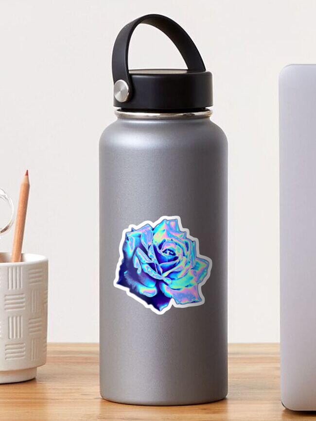Thumbnail 1 of 3, Sticker, Blue Rose designed and sold by dinaaaaaah.