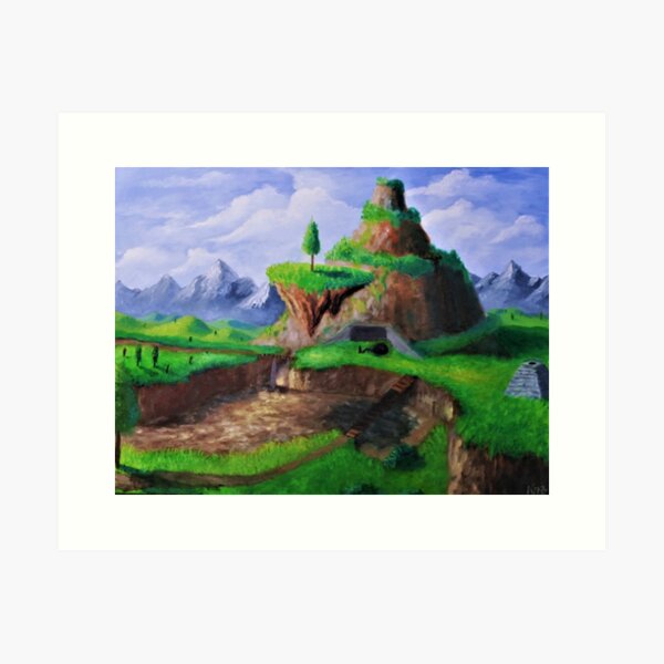 Item preview, Bob Omb Battlefield Painting designed and sold by Player1Painter.