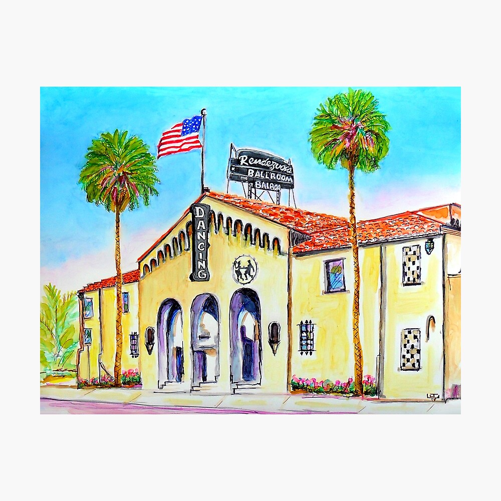 NEWPORT BEACH Balboa RENDEZVOUS BALLROOM Advertising Art Print 984 11" X 14" 