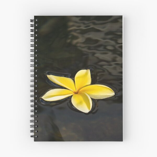 Item preview, Golden Yellow - Sparkling Plumeria Blossom in Dark Waters designed and sold by Georgia Mizuleva.
