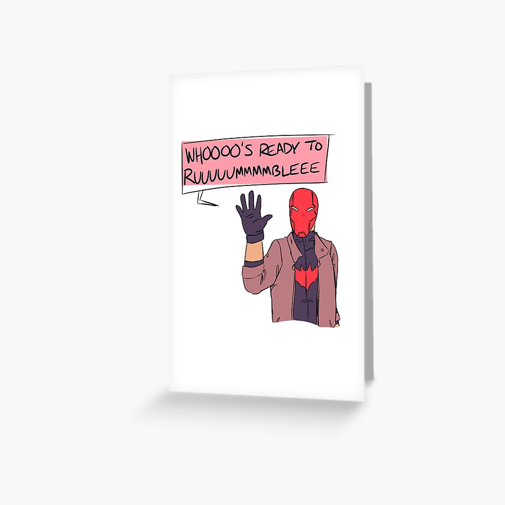 Gender Neutral Greetings From Jason Todd Greeting Card By Crazzytoast