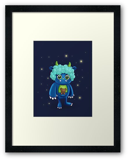 blue monster teddy