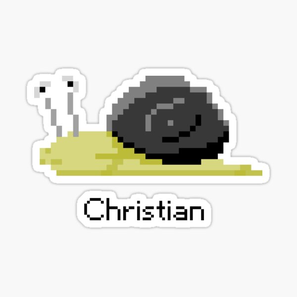 Christian from Snail Trek Sticker