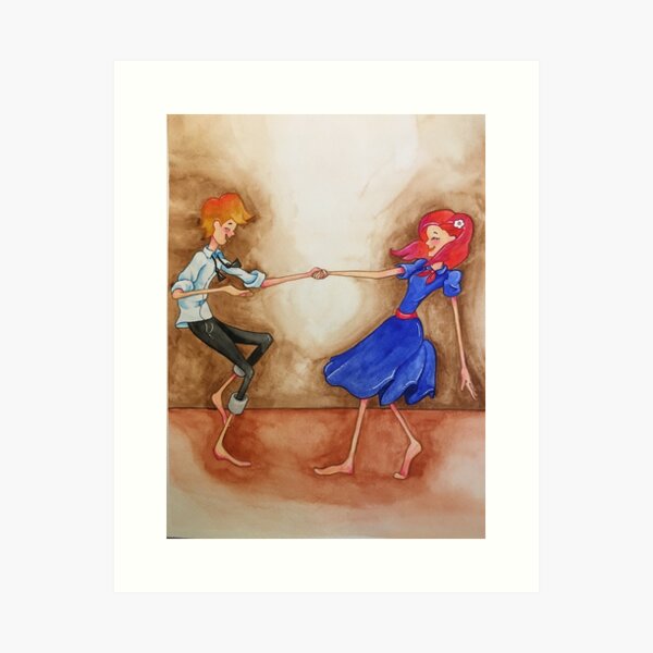 Happy To Dance With You Art Print