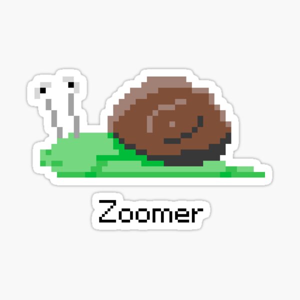 Zoomer from Snail Trek Sticker