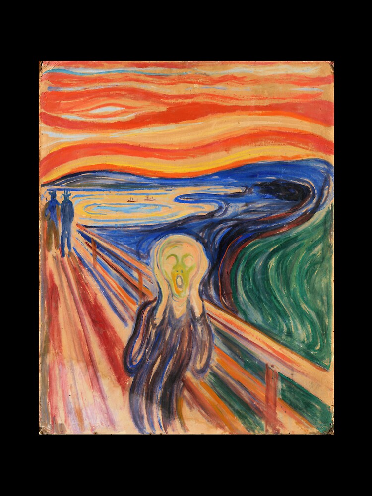 Thumbnail 7 of 7, Oversized T-Shirt, 'The Scream' by Edvard Munch (Reproduction) designed and sold by RozAbellera.